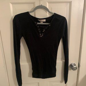 Michael Kors Black Long Sleeve/ Knit